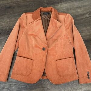 New! Talbots Rust Corduroy Blazer